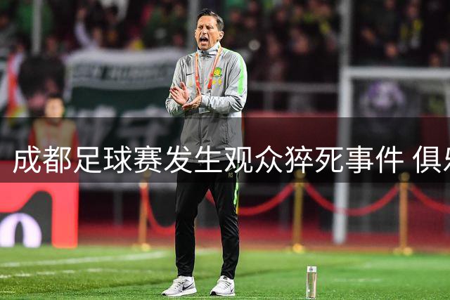 成都足球赛发生观众猝死事件 俱乐部表态全力善后